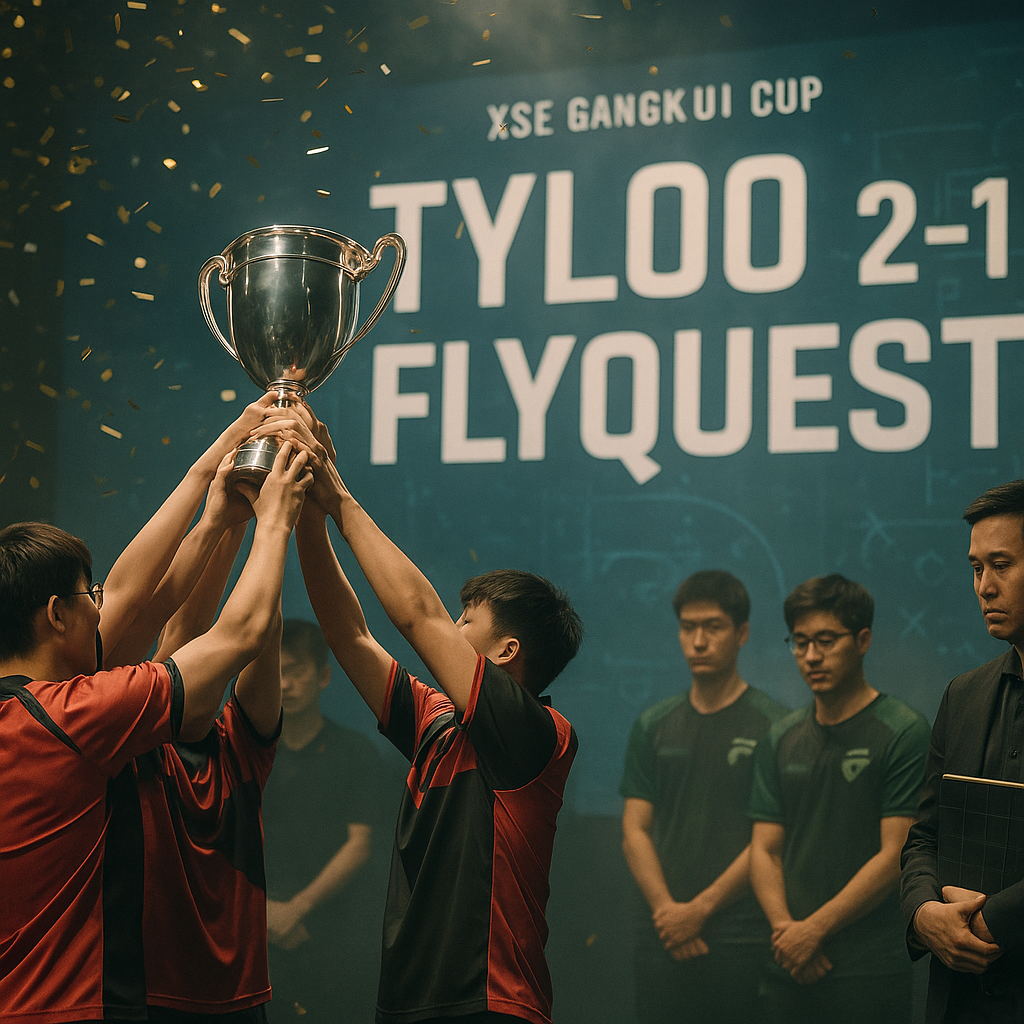 Foto editorial em arena de e-sports na Ásia: equipe chinesa em vermelho e preto
